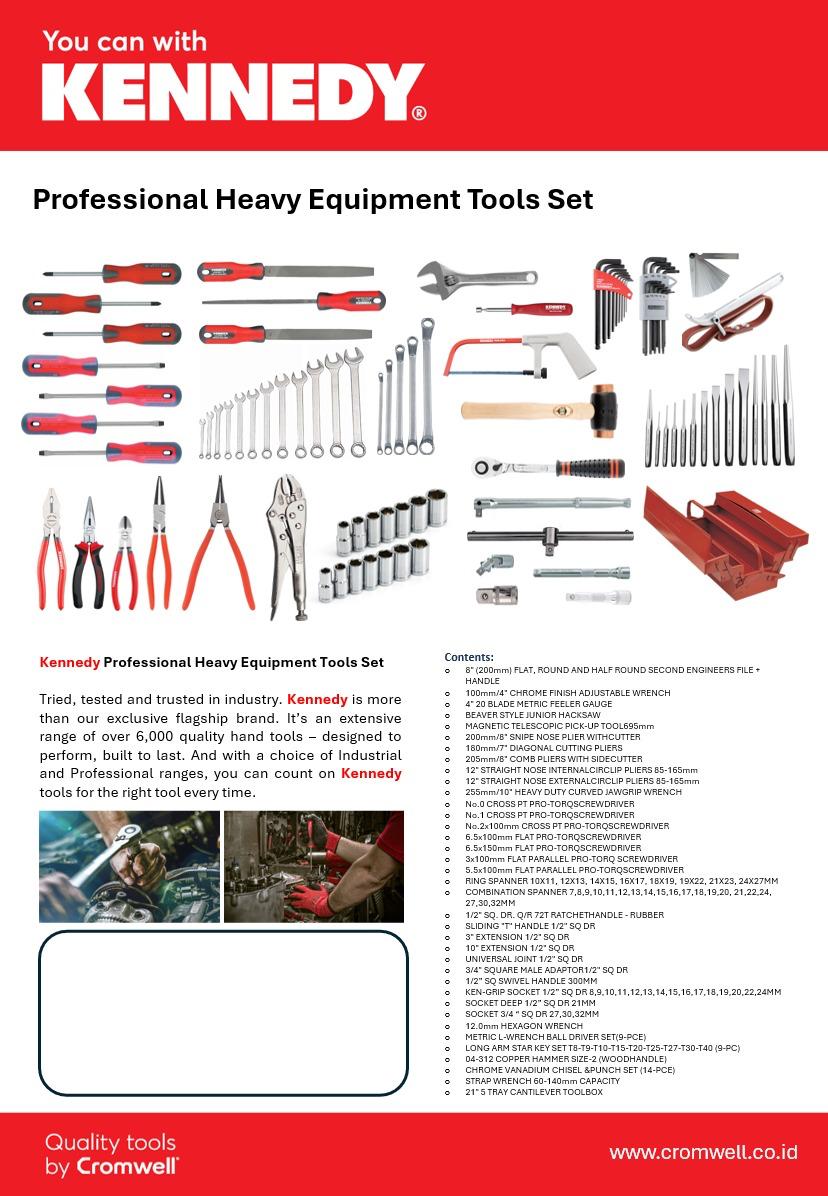 Professional Heavy Equipment Tools Set